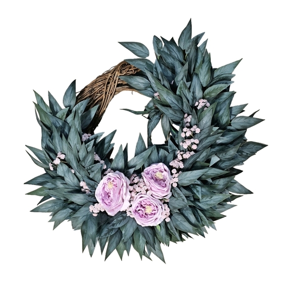 Eucalyptus Rose wreath - Picture 1 of 8